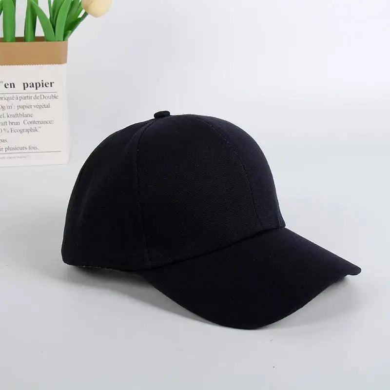 Solid Color Baseball Cap Sun Hat for Women – All Seasons