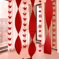 Red Chinese Wedding Hanging Flags | Double Happiness Décor