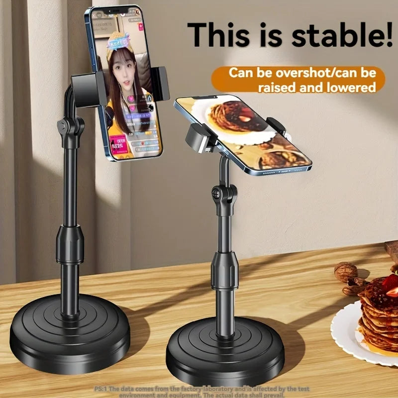 Multifunctional Phone Holder Live Broadcast Stand Adjustable Height Telescopic Portable Mobile Phone Bracket For iPhone Samsung Oasis Select