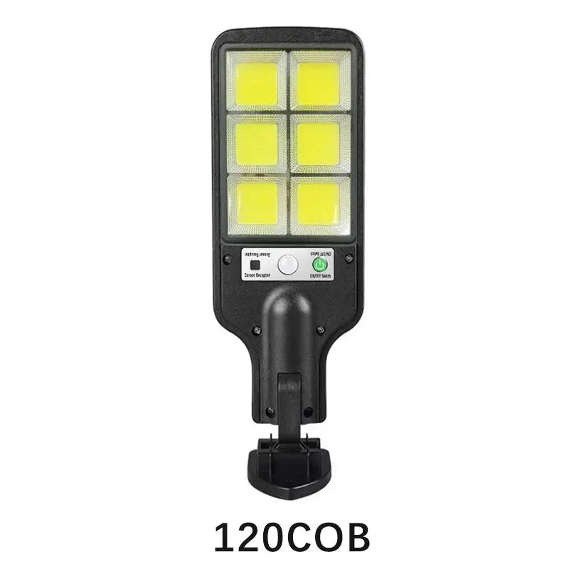 108 COB Sensor Street Lamp 3 Light Modes Outdoor Waterproof Security Solar Lamps for Garden Patio Path Remote Control Light Oasis Select JX616 120COB