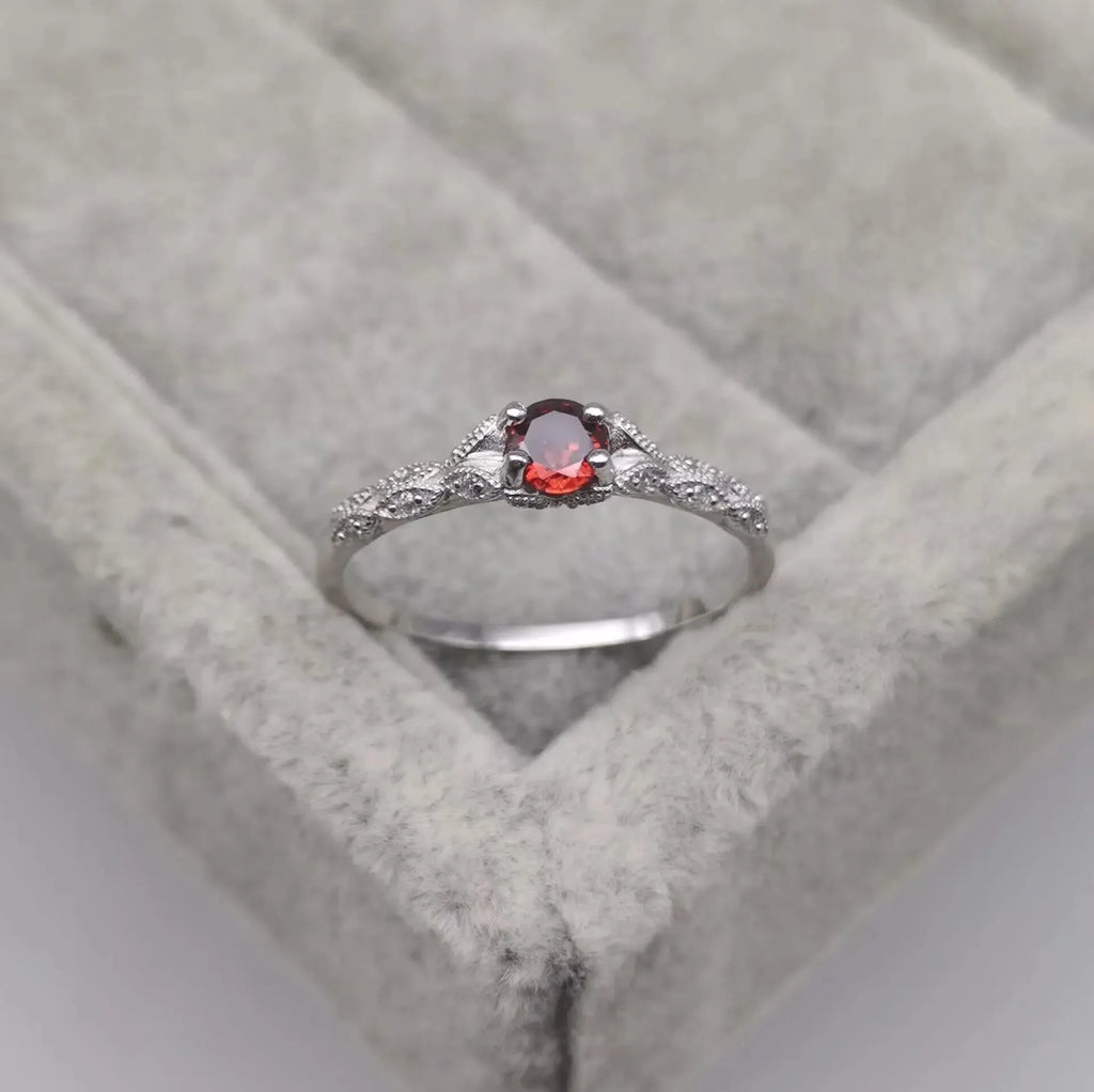 Women's Amethyst Zirconia Fashion Ring – Prong Set Gem
