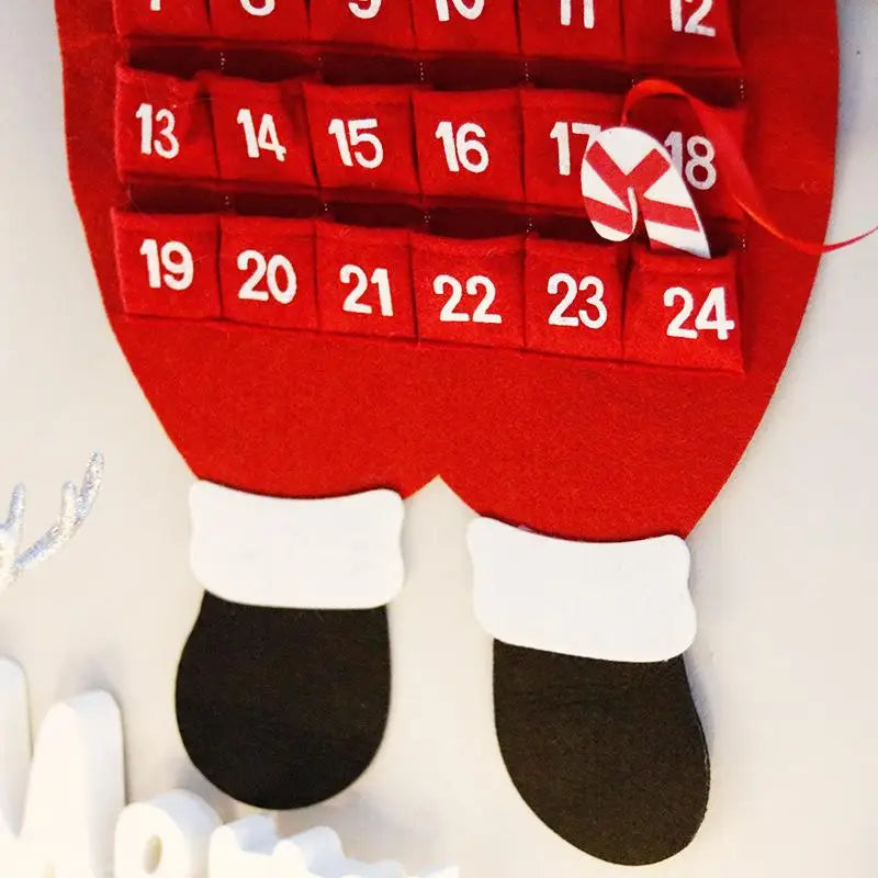 Felt Christmas Advent Countdown Calendar | DIY Tree Ornaments