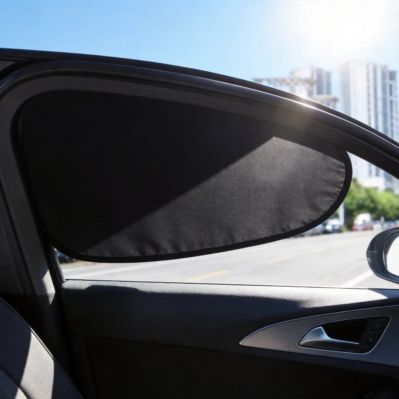 Electrostatic Car Side Window Sun Visor 4-Layer Sun Shade Curtains Anti-Glare UV-Blocker Auto Internal Blocker 99.9% UV New Oasis Select