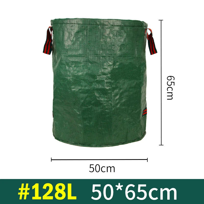 Outdoor Garden Leaf Branch Collection Bag Thickened Leaf Litter Bag Garden Waste Collection Bag Folded Oasis Select 128L(50cm 65cm)