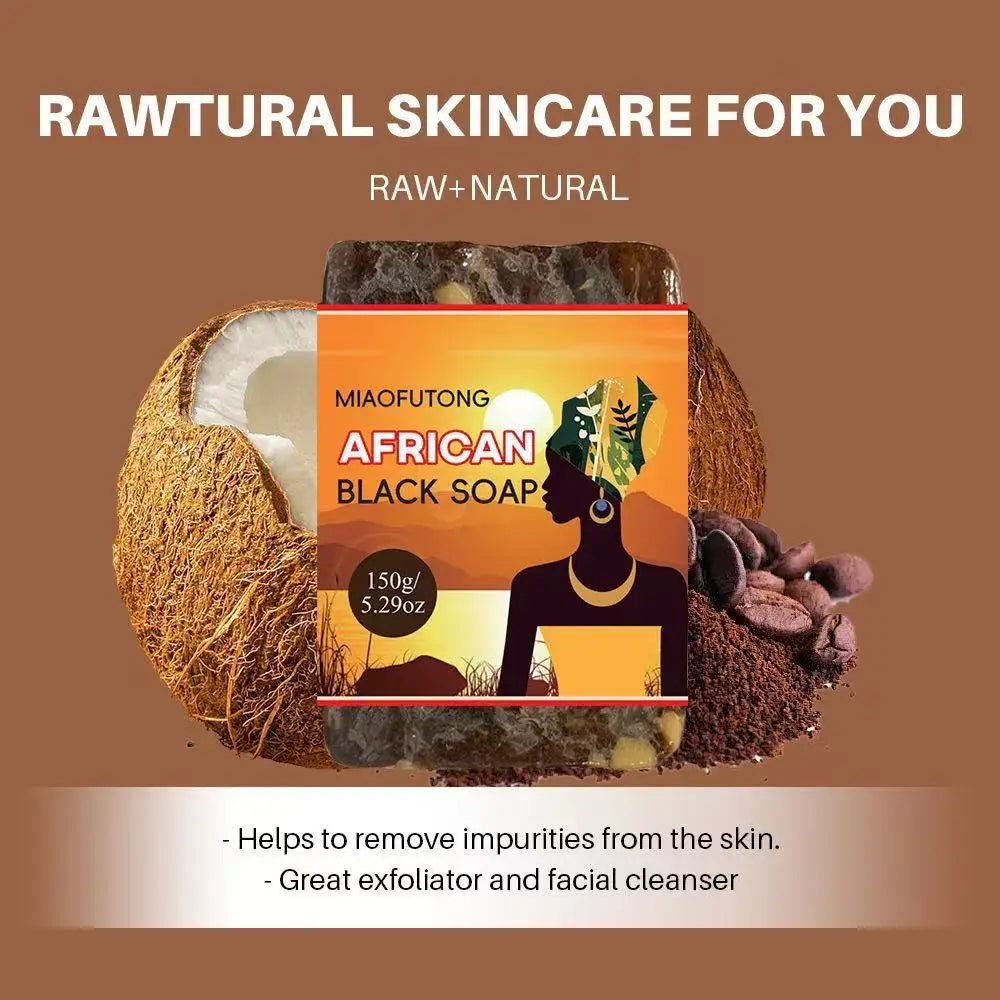 African Black Soap Body Cleansing Soap, Facial Cleansing Bath Soap, Essential Oil Handmade Soap, Smooth Rough Skin Oasis Select Default Title