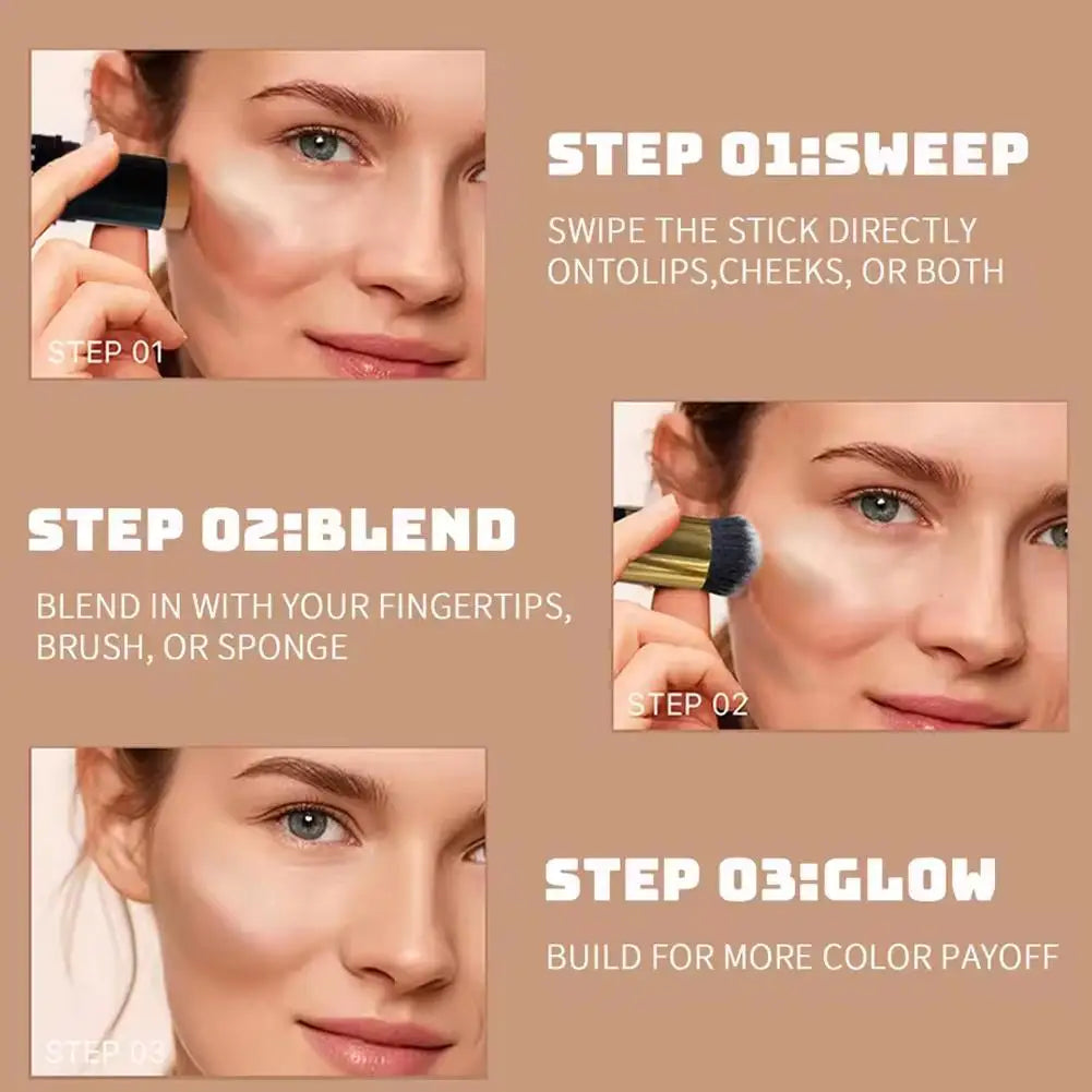 BIOAOUA 2-in-1 Contour & Highlight Stick – Waterproof Makeup Contour Highlight Stick Oasis Select