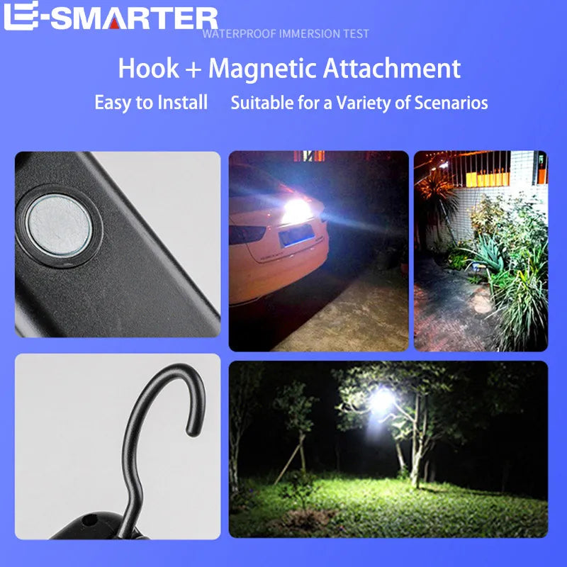 Car Repair Work Night Lamp Rechargeable Portable Spotlight Power Outage Emergency Fishing Camping Magnet Floodlight 3 Lighting Oasis Select