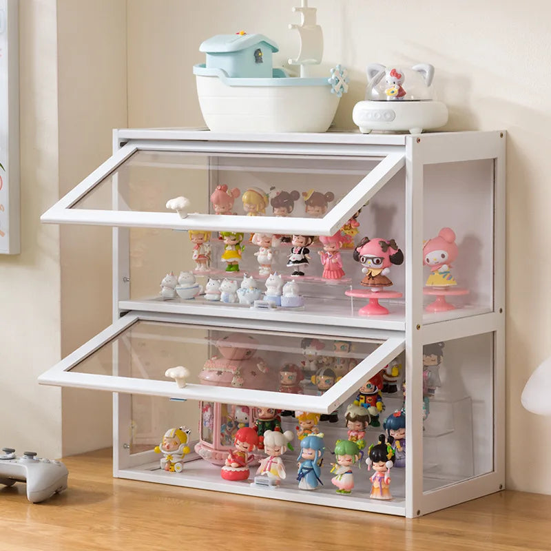 Figure Display Cabinet Transparent Household Blind Box Millet Storage Secondary Pain Cabinet Ornament Display Stand Oasis Select