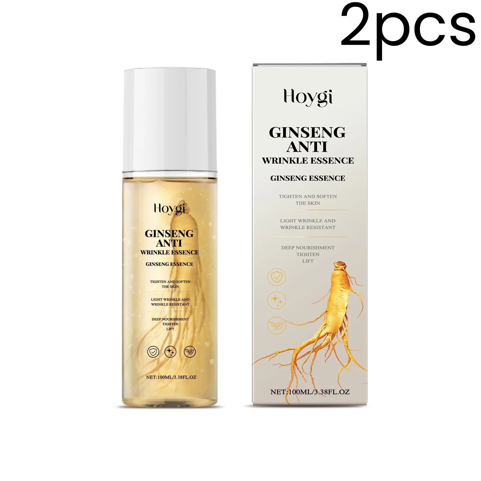 Hoygi Ginseng Anti-Wrinkle Face Serum 100ml – Moisturizing Ginseng Face Serum Oasis Select 2pcs