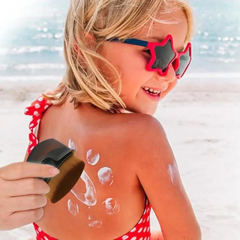 Sunscreen Applicator Suntan Lotion Applicator with Soft Bristles Foundation Makeup Brushes for Liquid Foundation Powder Cream Oasis Select