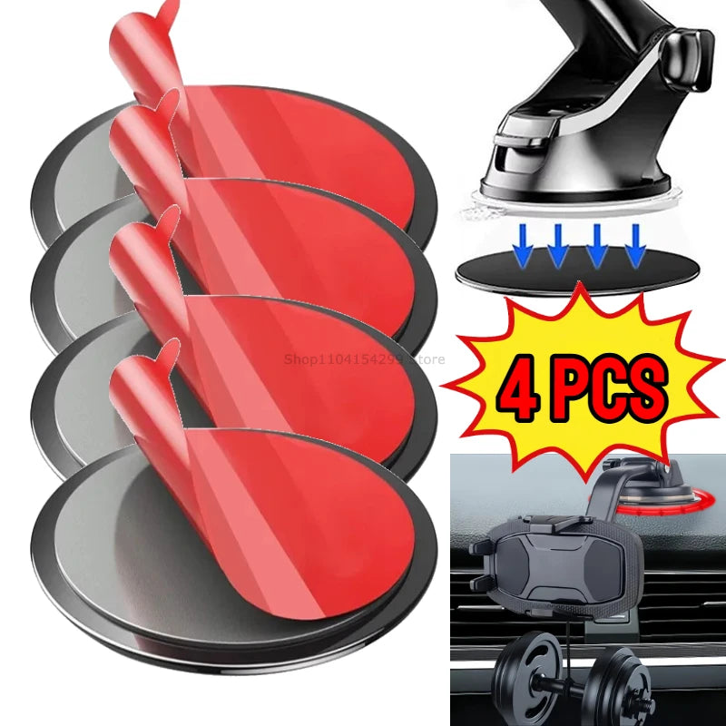 Waterproof Universal Self Adhesive Sticker Phone Stand Bracket Stickers Mobile Phone Sticker for Car Dashboard Suction Cup Base Oasis Select 4PCS L-80mm