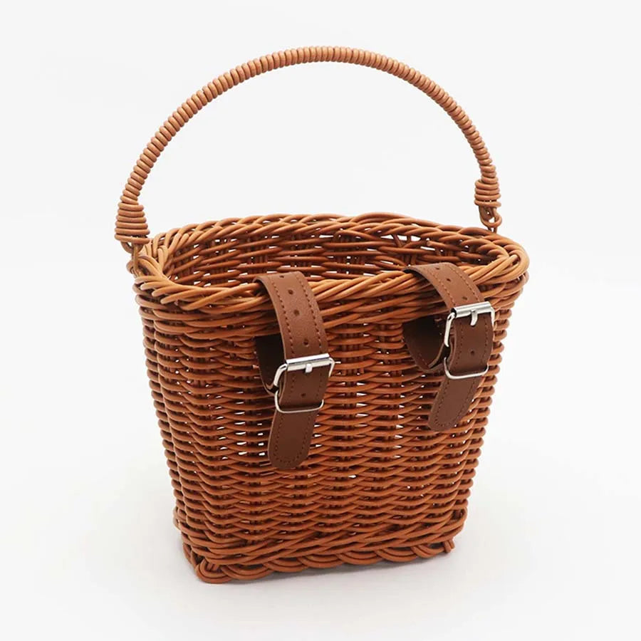 Eco-friendly Woven Rattan Baskets - Fit Scooters Baby Walkers Children's Bikes & Electric Vehicles Multiple Sizes Rattan Basket Oasis Select Brown
