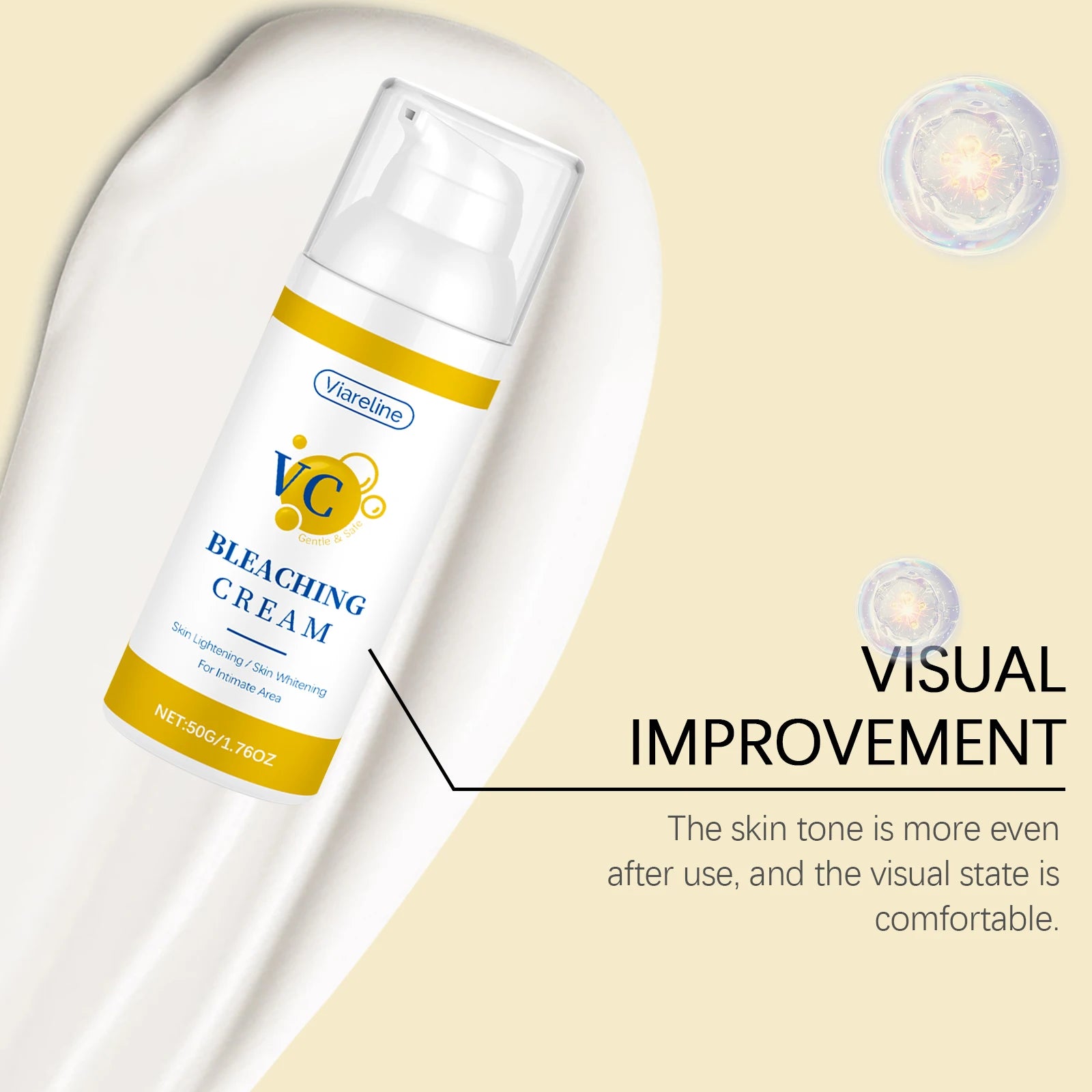Vitamin C Whitening Cream Brightening Butt Knee Inner Thigh Remove Melanin Moisturizing Glow Skin Private Parts Bleaching Crem Oasis Select