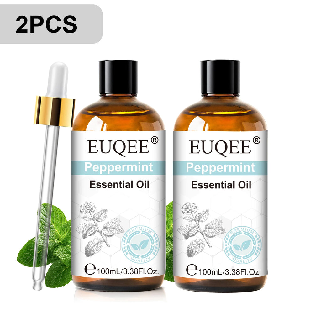 EUQEE 100ml Essential Oil for Diffuser – Lavender, Rose & More