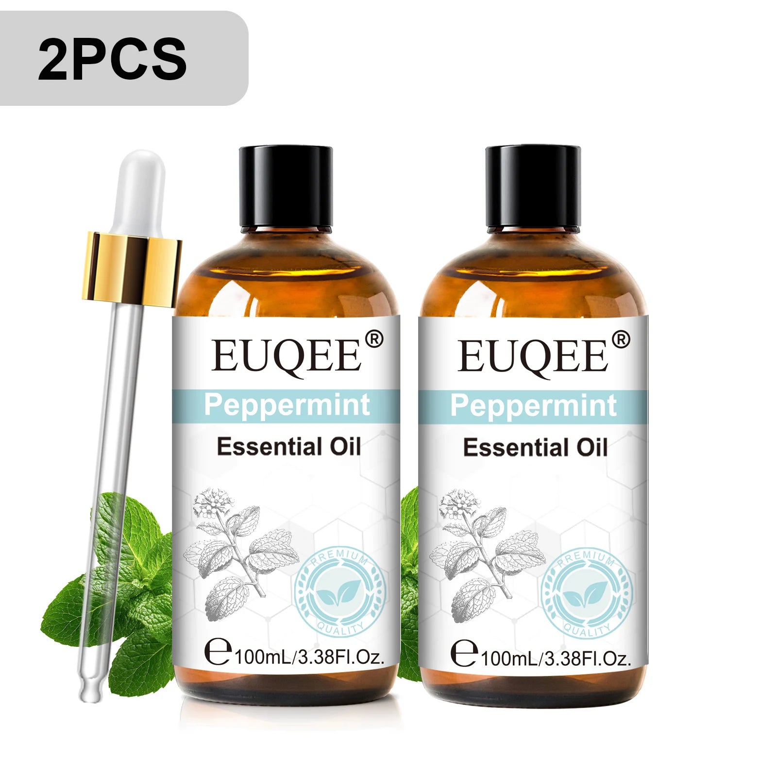 EUQEE 100ml Essential Oil for Diffuser – Lavender, Rose & More