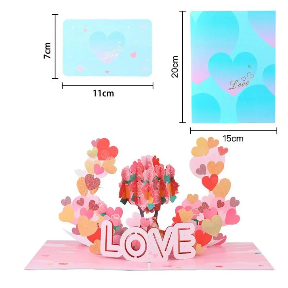 3D Pop-Up Valentine's Day Card | Handmade Paper Sculpture