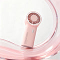 Handheld Fan Upgraded Portable Fan,Mini USBRechargeable Personal Fan, Outdoor Travel ,Suitable for summer beach and concerts Oasis Select pink