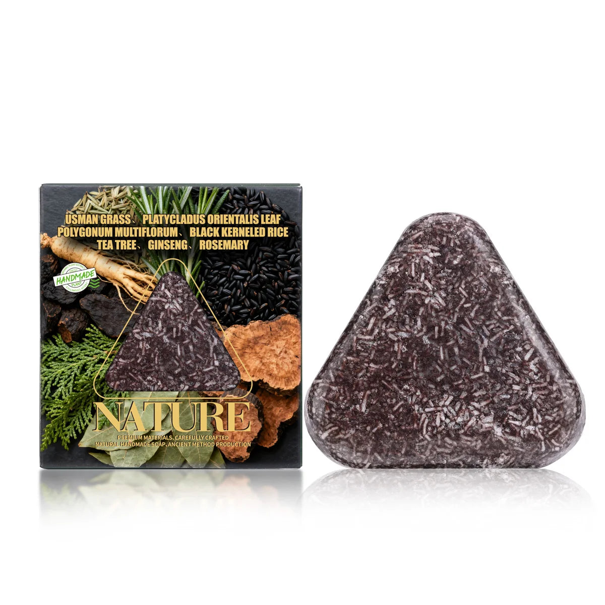 Polygonum & Usman Grass Solid Shampoo Bar – Oil Control 120g