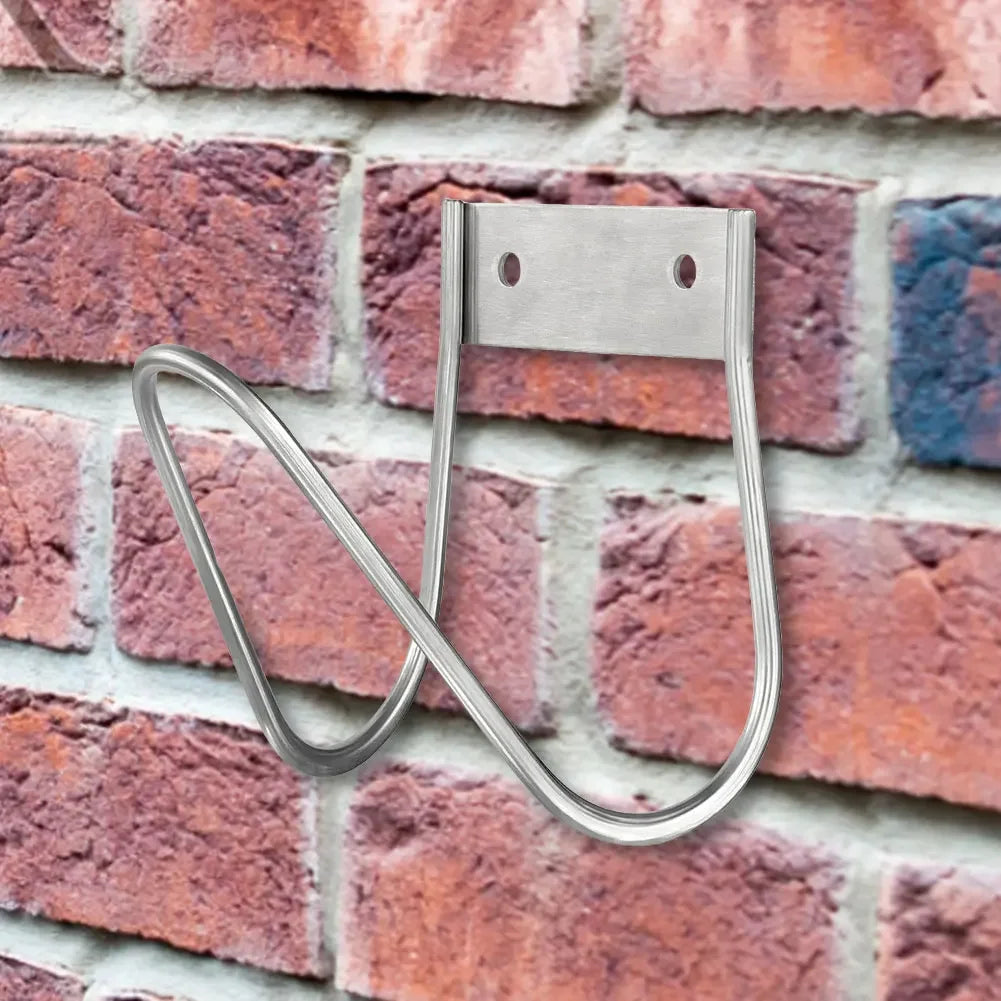 Stainless Steel Garden Hose Hanger Wall Mount Water Hose Holder Heavy Duty Hose Hook for Garden Garage Or Yard Storage Accessory Oasis Select