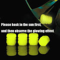 Blue Luminous Valve Cap Plastic ABS Luminous Tire Valve Cover Tires Accessories Tyre Stem Covers Applicable Car Motorcycle Bike Oasis Select Yellow-4Pcs