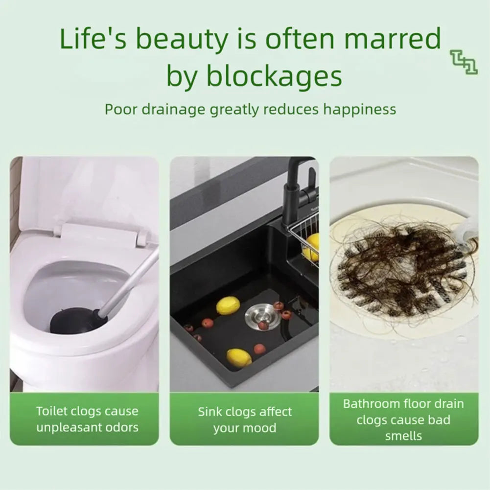Drain Cleaner Powder – Sink, Toilet & Shower Clog Remover