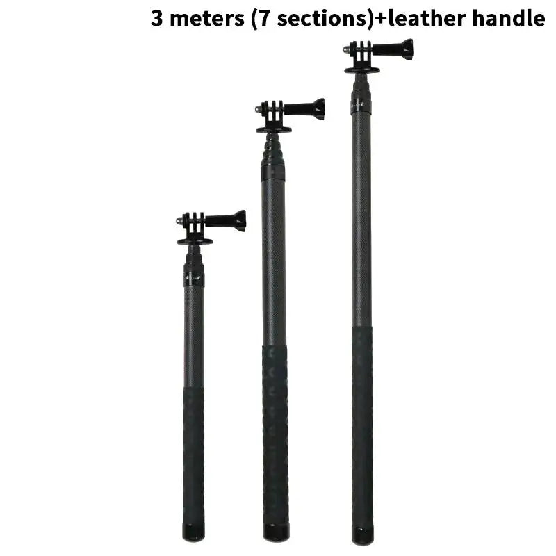 Strong and Long-lasting Carbon Fiber Camera Selfie Stick. Oasis Select A6