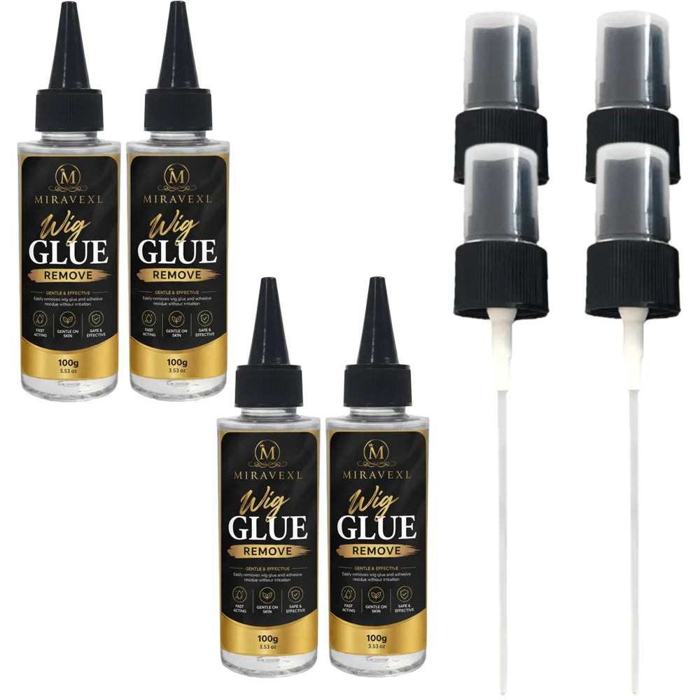 MIRAVEXL Wig Glue Remove— Suitable for wig tape, lace hairpieces, and tape-in hair extensions; gently dissolves the bond. Oasis Select 3PCS