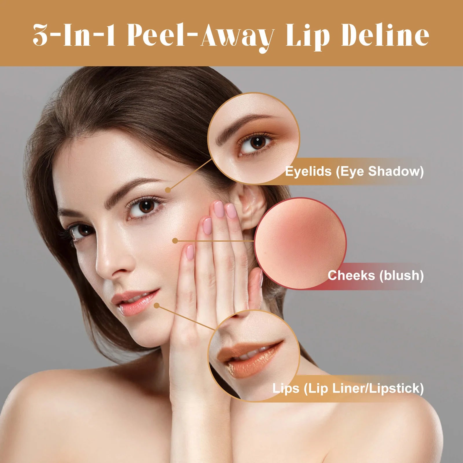 Lip Liner Peel Off Lipgloss Moisturising Waterproof Long Lasting Brown Contour Lips Tint Makeup Stain Natural Lipsticks Cosmetic Oasis Select