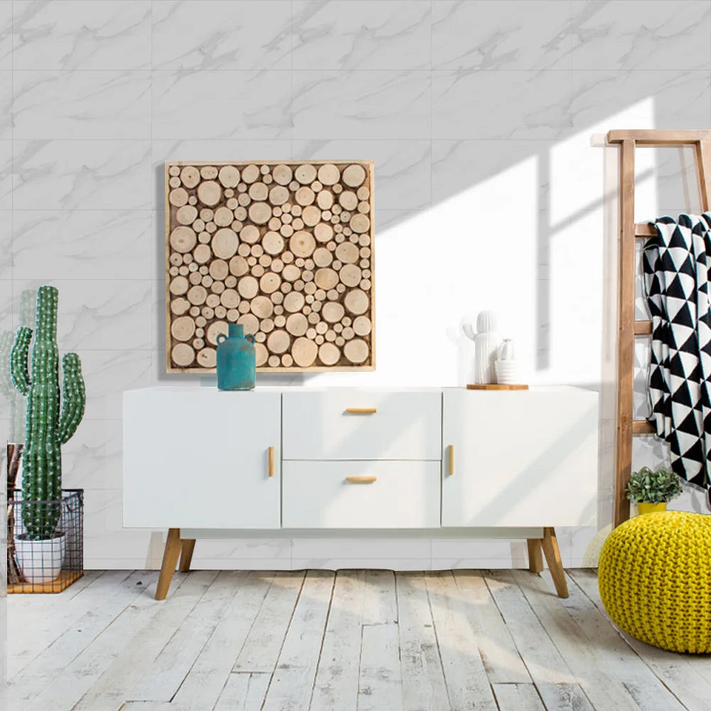 Imitation marble tiles are pasted with thickened film and decorated with crystal texture Sticker wall decor Oasis Select