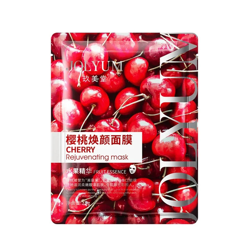 Fruit Face Sheet Masks 6-Pack – Hydrating & Anti-Aging Skincare Face Sheet Mask Oasis Select