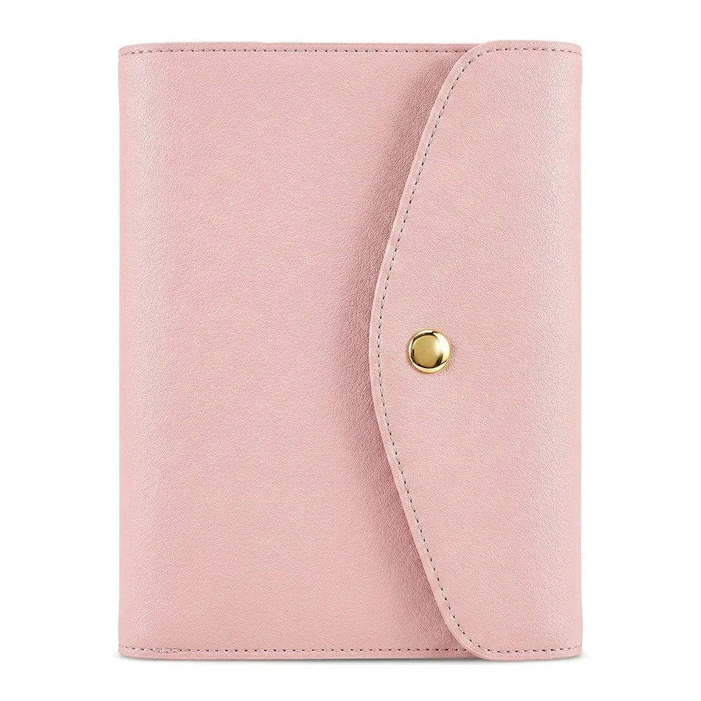 Taking Notes A5 Notebook Thickening PU Leather Business Notepad Loose-leaf Durable Diary Notebook School Office Supplies Oasis Select Pink