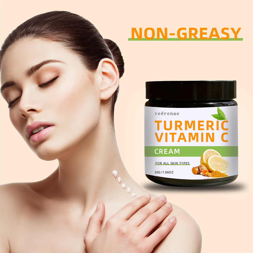 Turmeric & Vitamin C Face Cream – Firms & Brightens All Skin