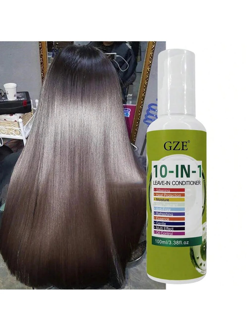 GZE 10-in-1 Leave-In Conditioner | Argan Oil, Anti-Frizz
