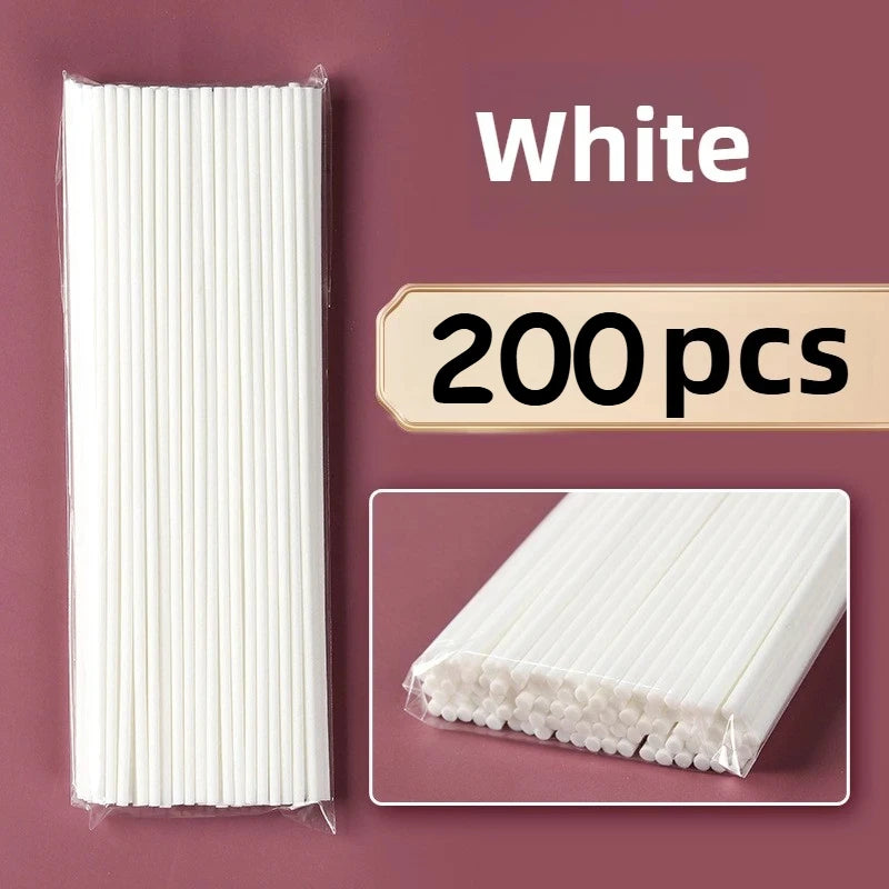 100/200pcs Aromatherapy Sticks, Diffuser Sticks, Black Pink Fragrance Diffusing Strips, Long-lasting, for Indoor Use in Bathroom Oasis Select white 200pcs