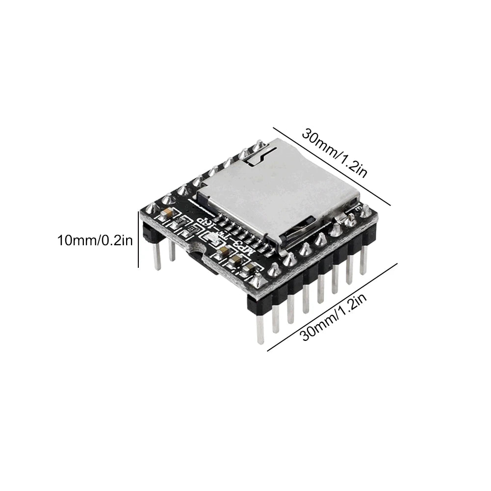 DFPlayer Mini MP3 Module V3.0 – Arduino TF Card Audio Board MP3 Player Module Oasis Select