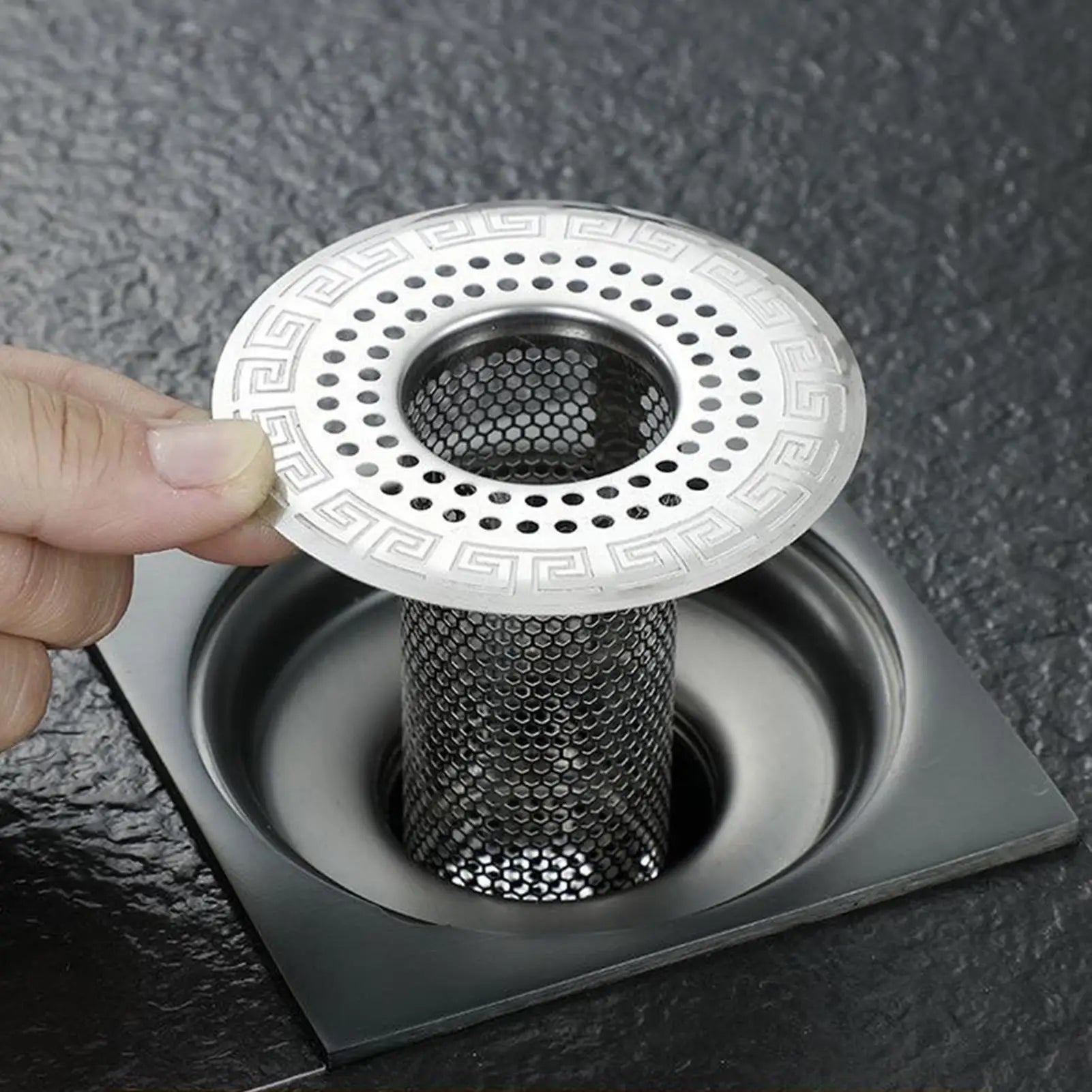 Stainless Steel Drain Hair Catcher – Sink & Shower Filter