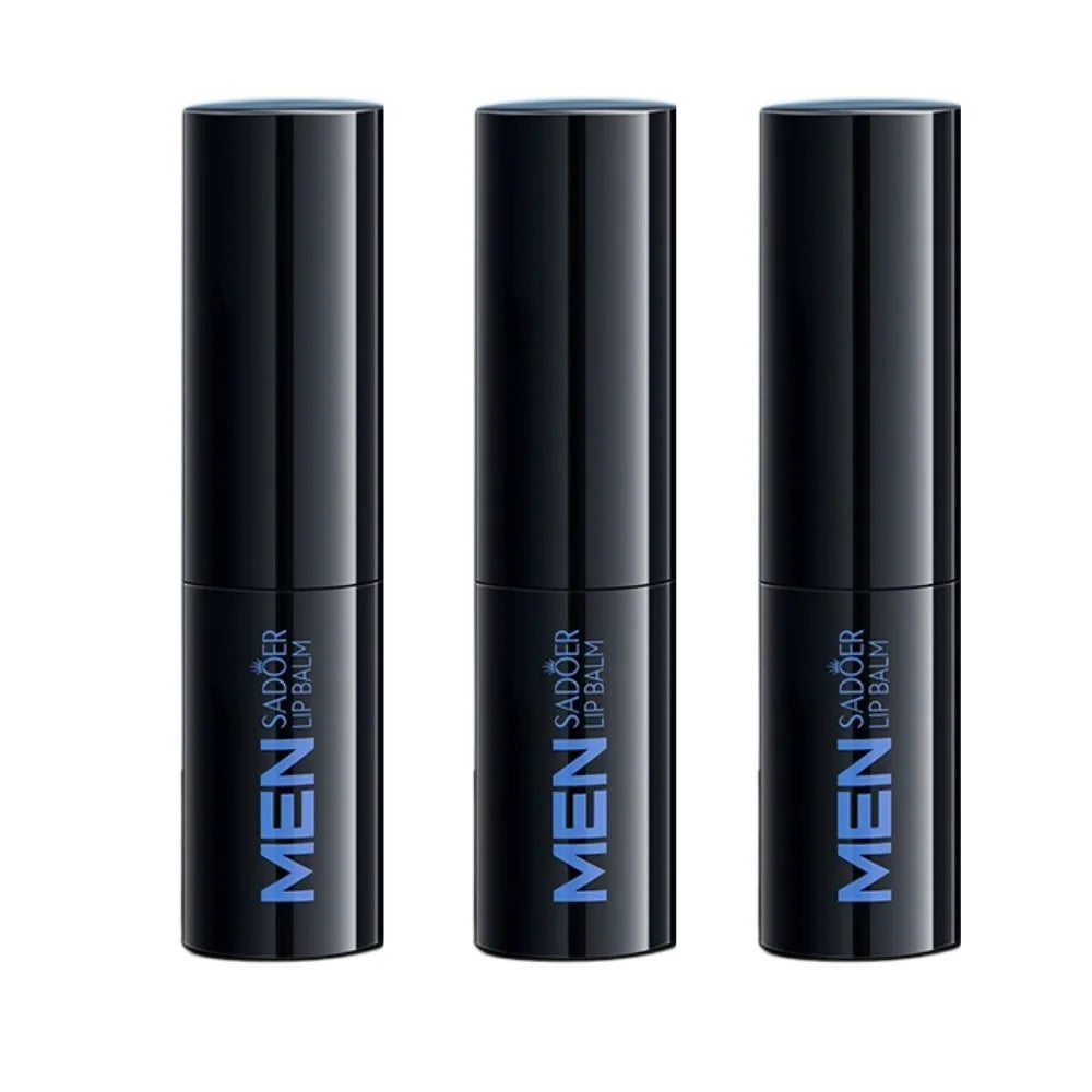 SADOER Men's Squalane Lip Balm – Moisturizing & Smoothing 2.7g Men's Lip Balm Oasis Select 3PCS