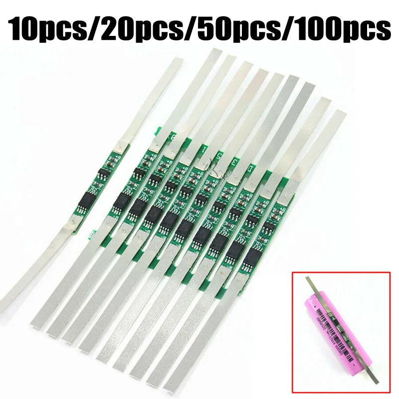 10/20pcs BMS Battery Lithium Protection Board With Nickel Strip Welding For 1S 3.7V Li-Ion Lithium Battery Oasis Select