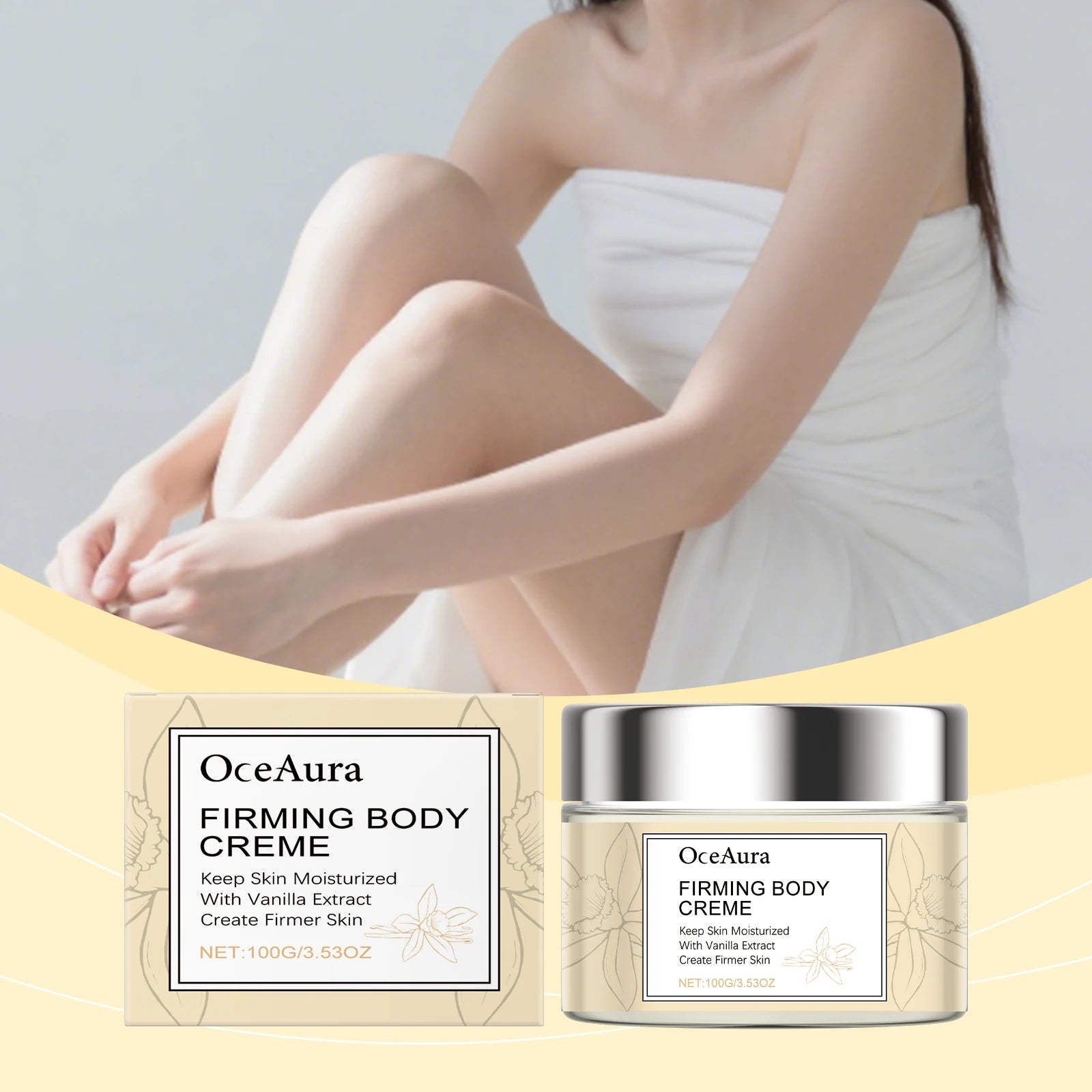 Firming Body Vanilla Scented Body Lotion Moisturizes and Locks in Water Keeps Skin Hydrated Firms Skin and Smooths Wrinkles Oasis Select 2Vanilla