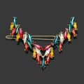 Korean V-Shape Crystal Hair Clip – Luxury Rhinestone Hairpin Crystal Hair Clip Oasis Select A2