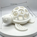 Turtle Shape Aquarium Hideout Cave Honeycomb Hollow Shelter Fish Shrimp Breeding House Fish Tank Landscape Decoration Ornament Oasis Select WHITE