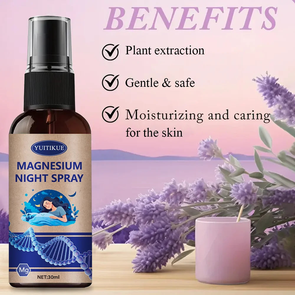 Magnesium Night Spray 30ml – Lavender Oil Sleep & Relaxation