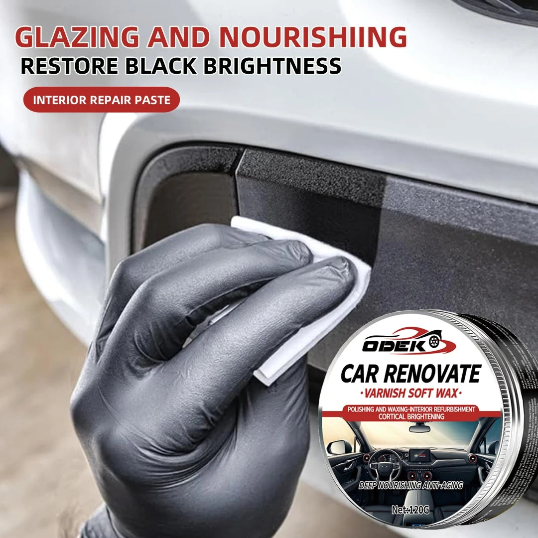 Car Interior Plastic Polish & Dashboard Restoration Wax