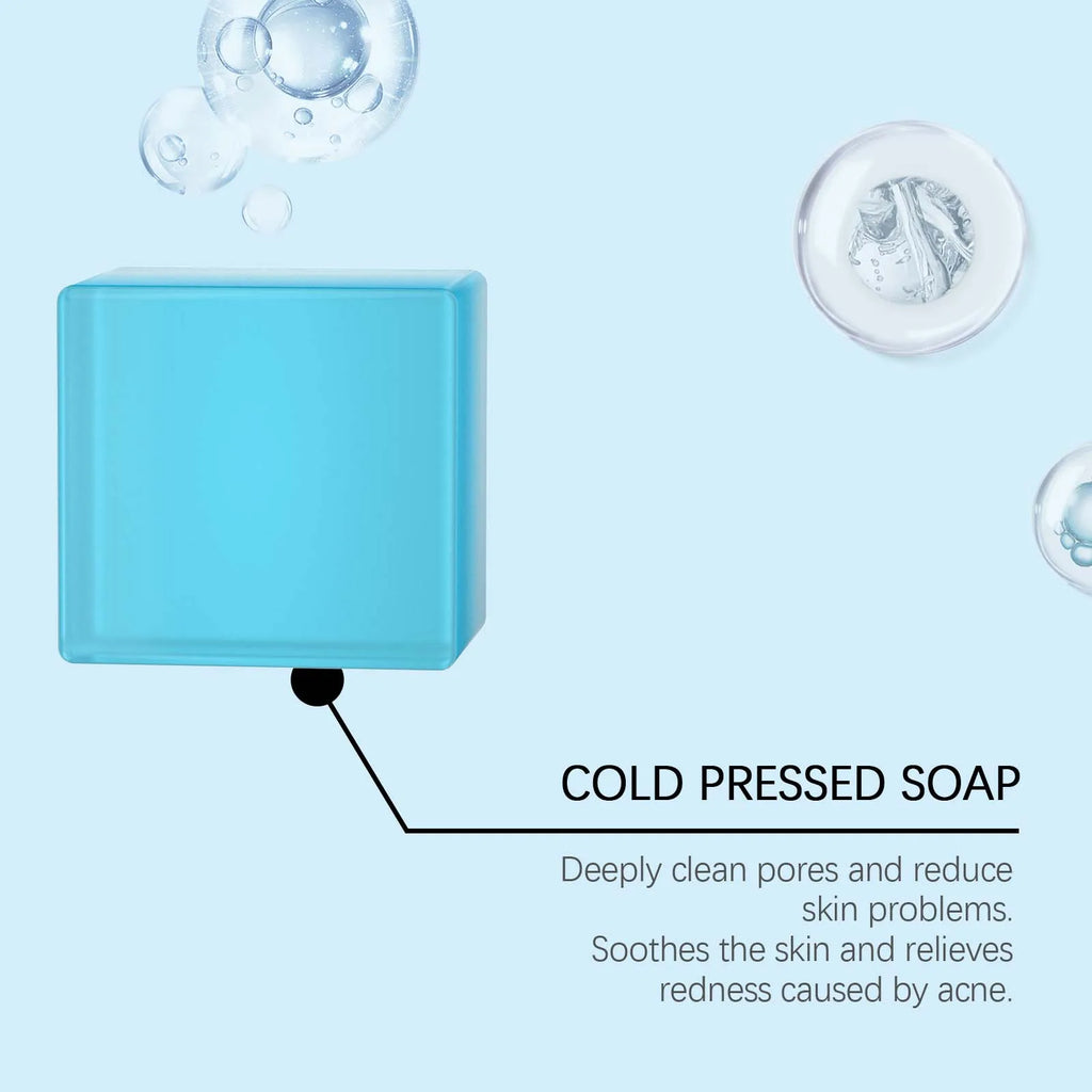 100G Face Cleaning Soap Bar Gentle Cleaning Dirts Oil Control Refreshing No Tight Improve Smoothness Acne Care Facial Soap Oasis Select