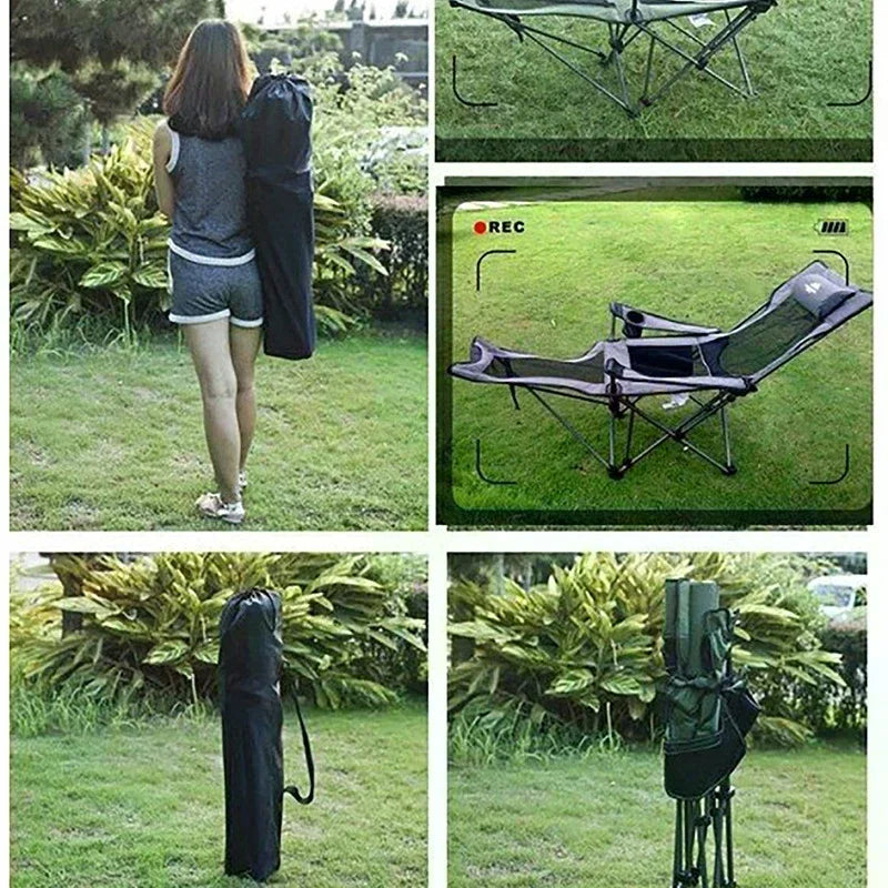1pcs Outdoor Chair Travel Portable Folding Chair Storage Bag Camping Chair Nylon Cloth Drawstring Pockets Bag Organizer Oasis Select