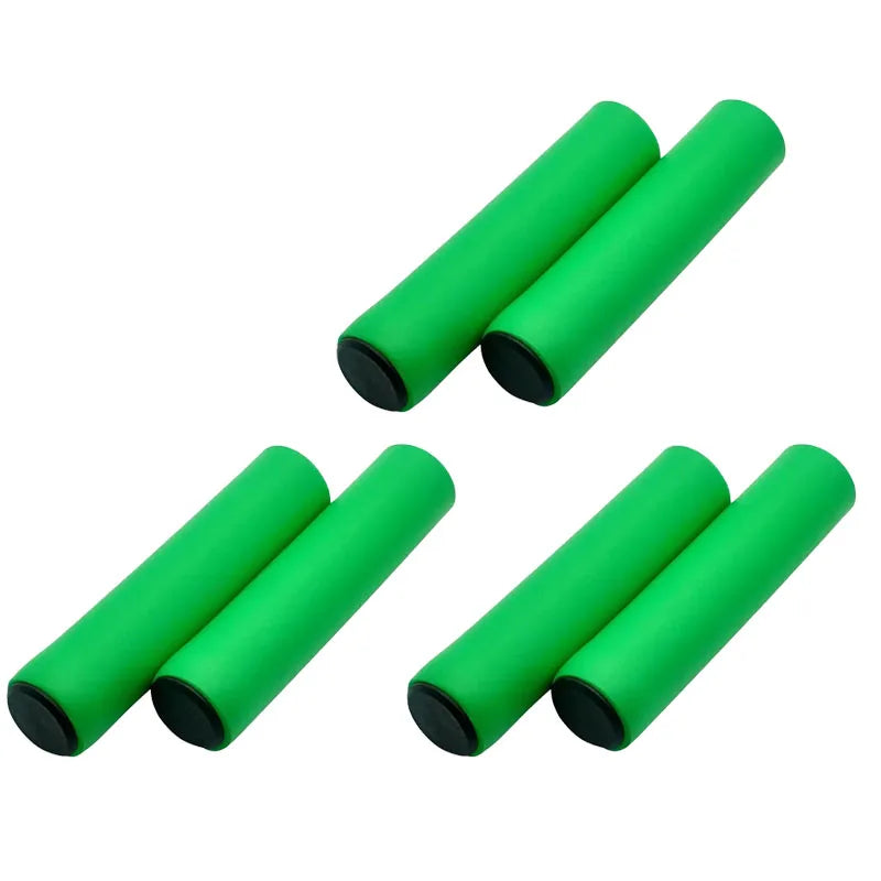 1/2/3 Pairs Bicycle Grips Super Light Silicone Non-Slip Shock AbsorptionType Road Handle Bike bicycles Parts Bmx MTB Cuffs Oasis Select 3Pairs green