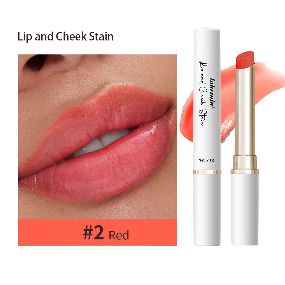Lip And Cheek Stain pH Activated Formula Long Lasting Hydrating Deep Moisturizing Botanical Natural Color Change Lips Care Oasis Select 2Forever Red