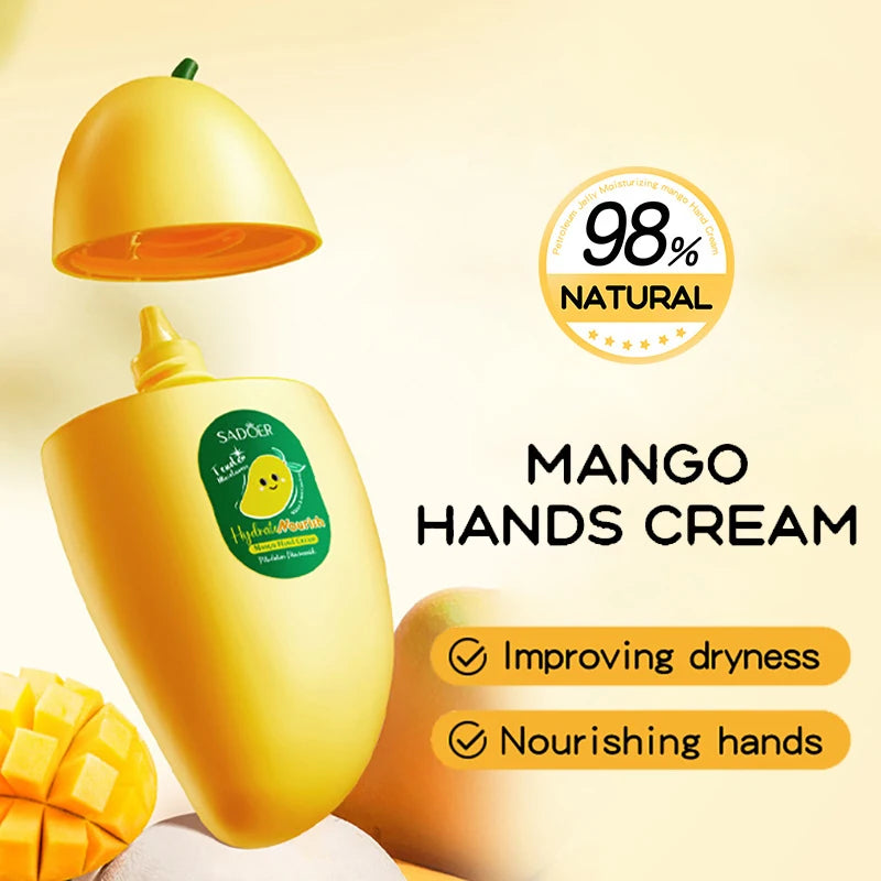 SADOER Fruit Hand Cream – Mango Peach Aloe Lemon 50g Moisturizing Hand Cream Oasis Select