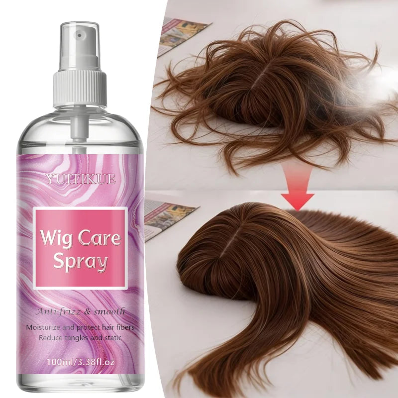 Wig Care Spray, Anti-Frizz & Anti-Static Formula, Keeps Synthetic & Human Hair Wigs Smooth, Tangle-Free and Shiny Oasis Select