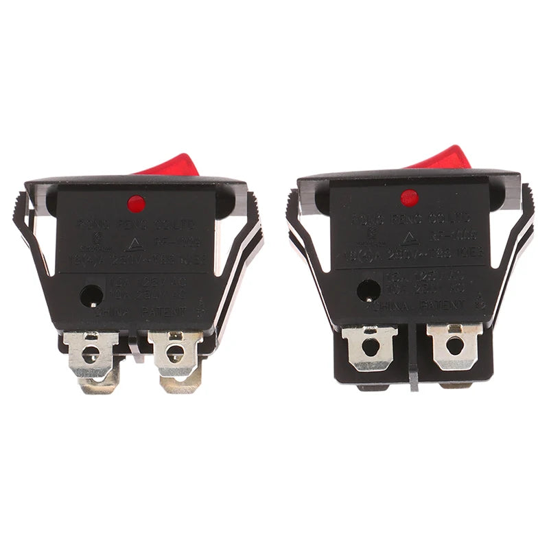 4Plug Power Rocker Switch RF-1009 16A Control Switch With Led Light For Rongfeng ON/OFF/I/O Switch Oasis Select